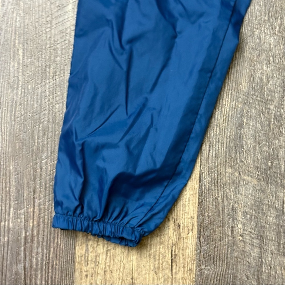 NIKE blue Vintage windbreaker pants with drawstring Size XL nylon - Picture 2 of 13